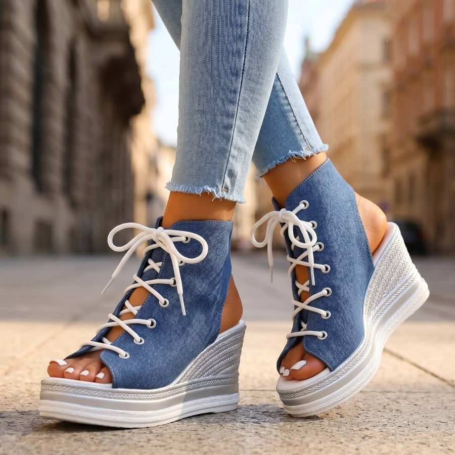 Emanuela | Sandalias con Cuña Elegante