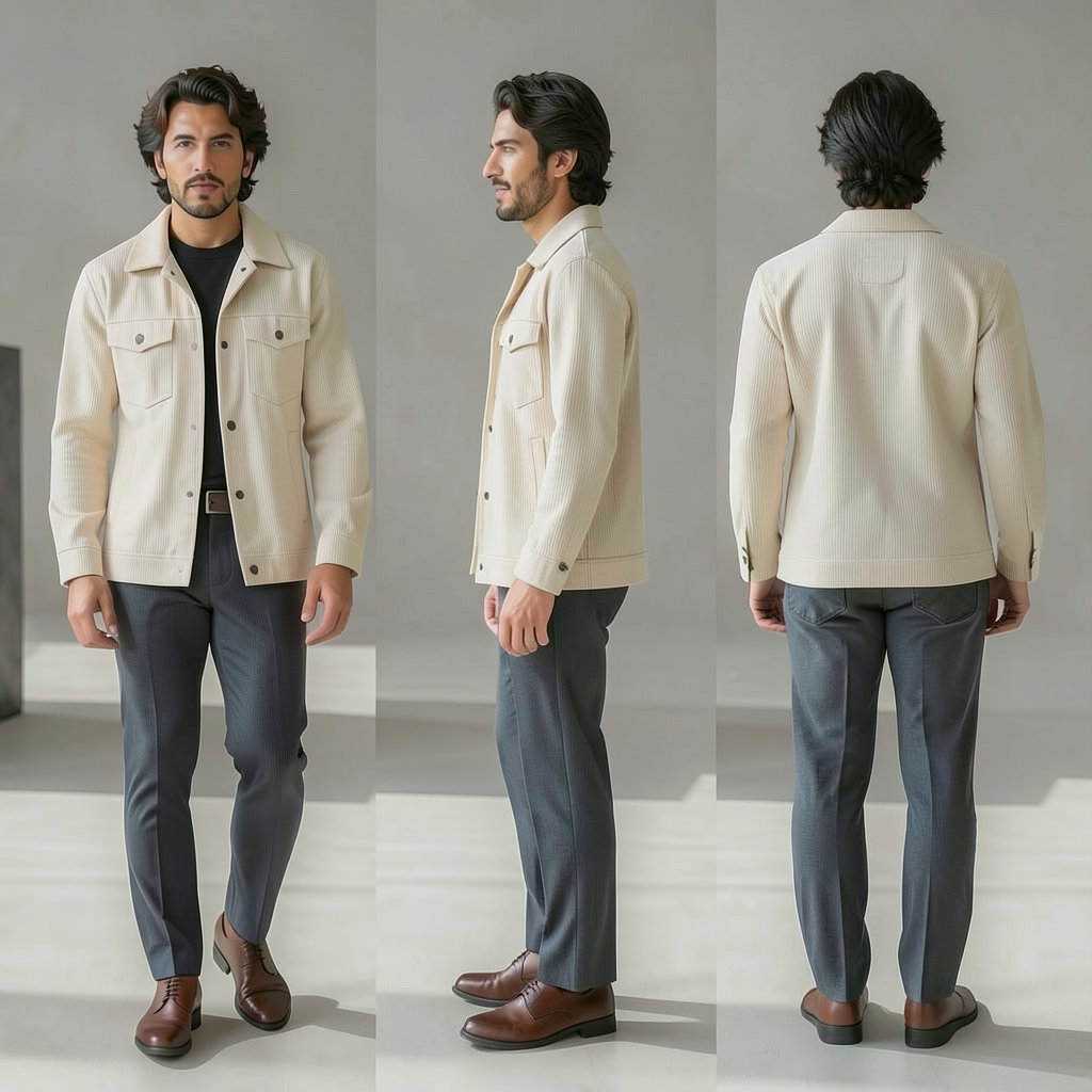 Chaqueta vintage de pana para hombre