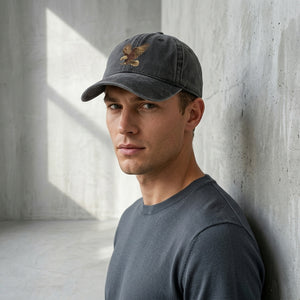 Gorra de béisbol con estampado de águila