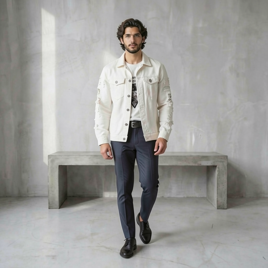 Chaqueta tejana para hombre
