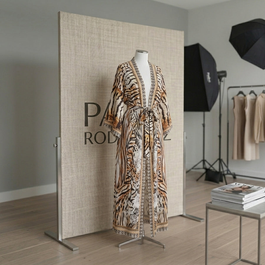 Marbella | Kimono Versátil Tejido Japonés · Safari Marfil