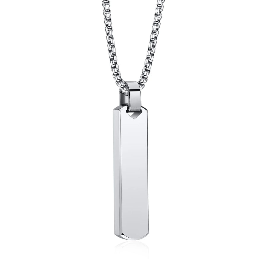 Collar de cadena de cuerda trenzada de acero inoxidable