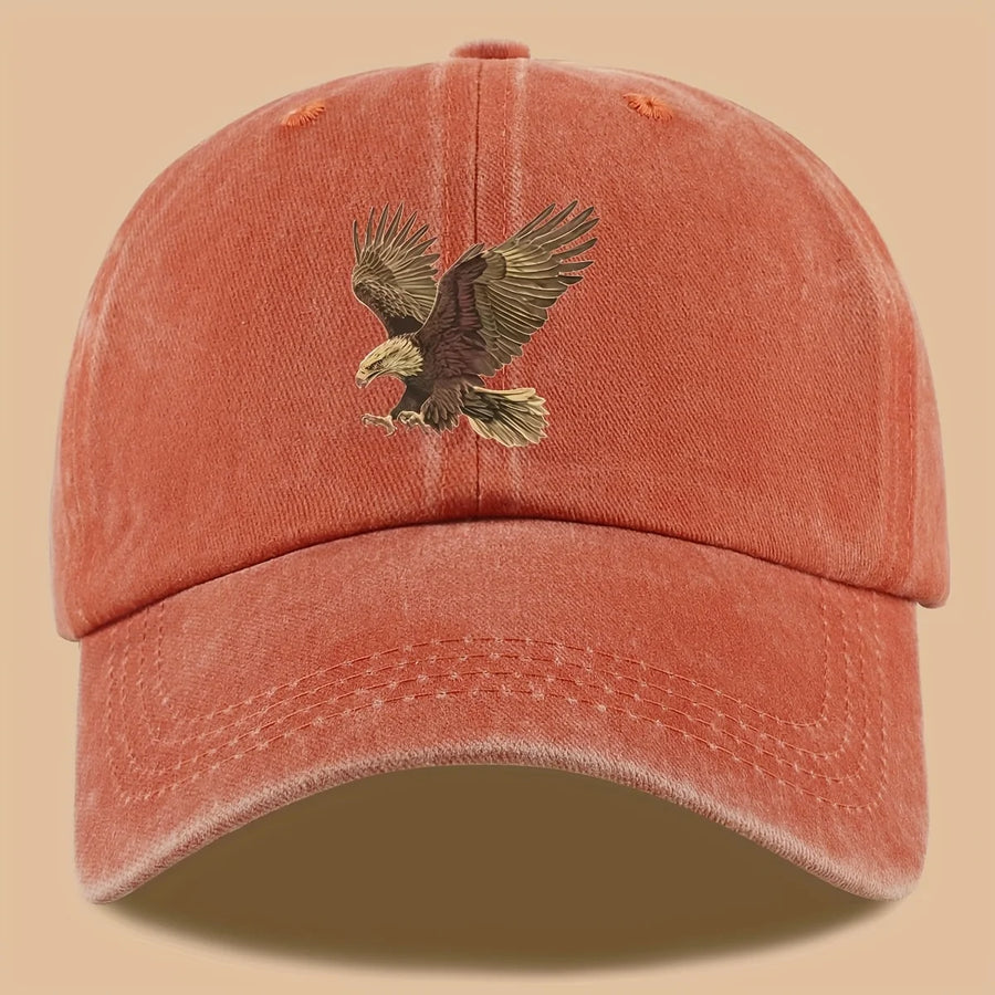 Gorra de béisbol con estampado de águila
