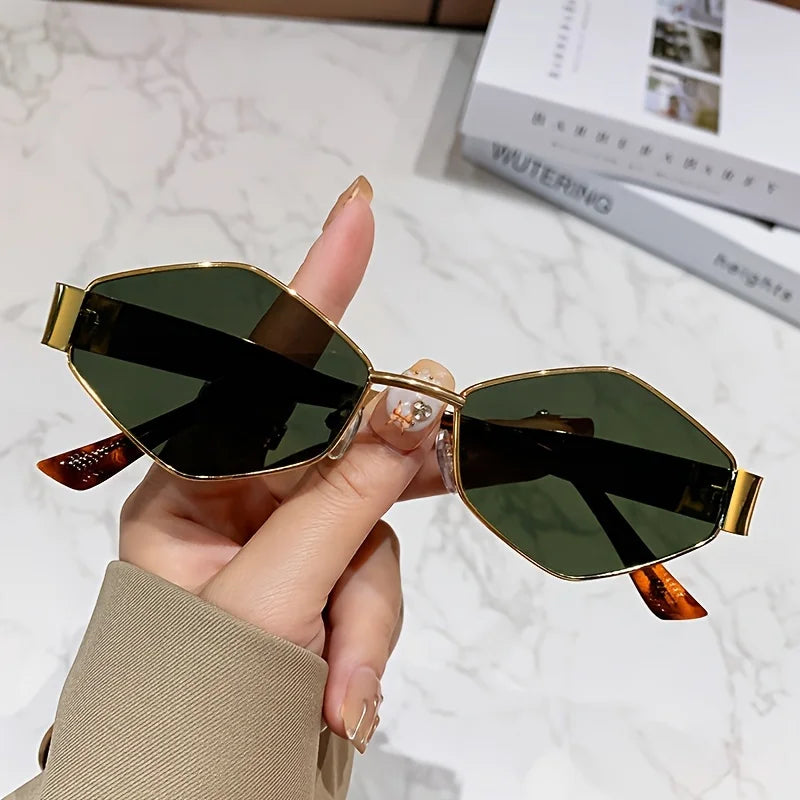 Gafas de sol hexagonales de moda