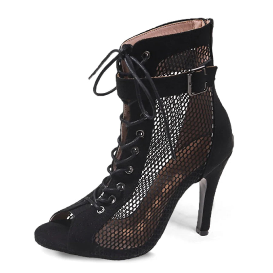 Tacones de malla para mujer