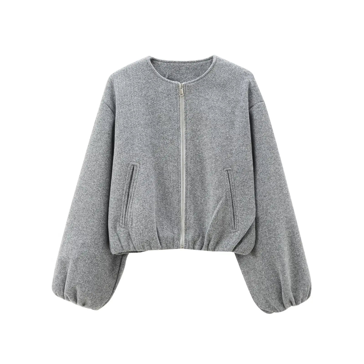 Cazadora deportiva de lana para mujer