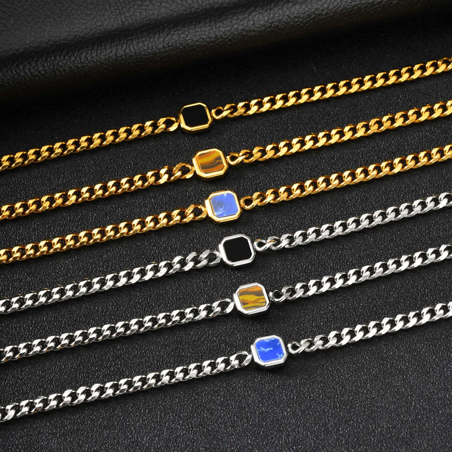 Pulsera de moda para hombre acero inoxidable