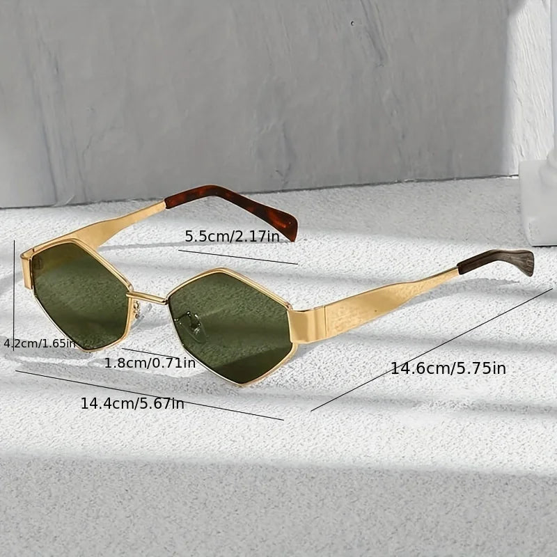 Gafas de sol hexagonales de moda