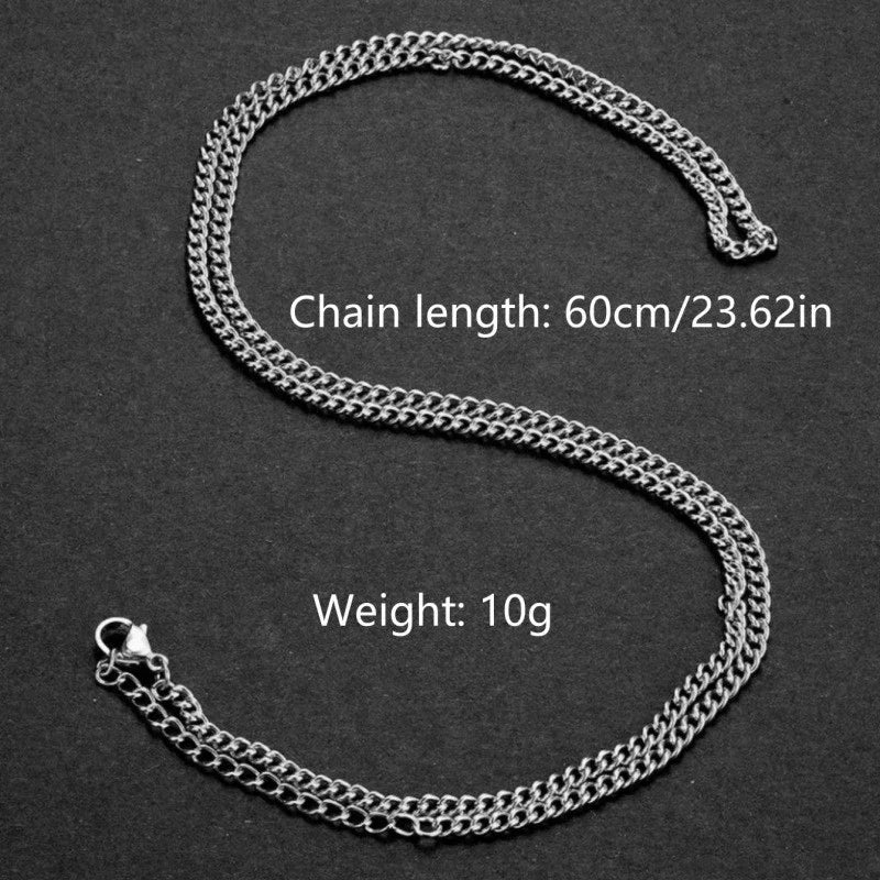 Collar de cadena cubana para hombre
