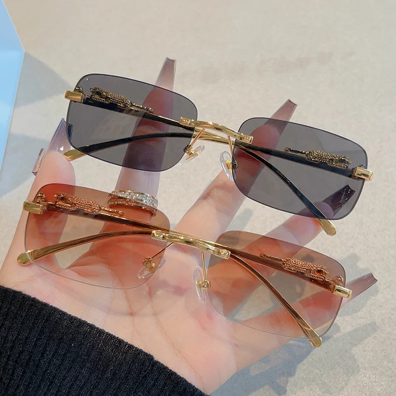 12 Uds nuevas gafas de sol rectangulares