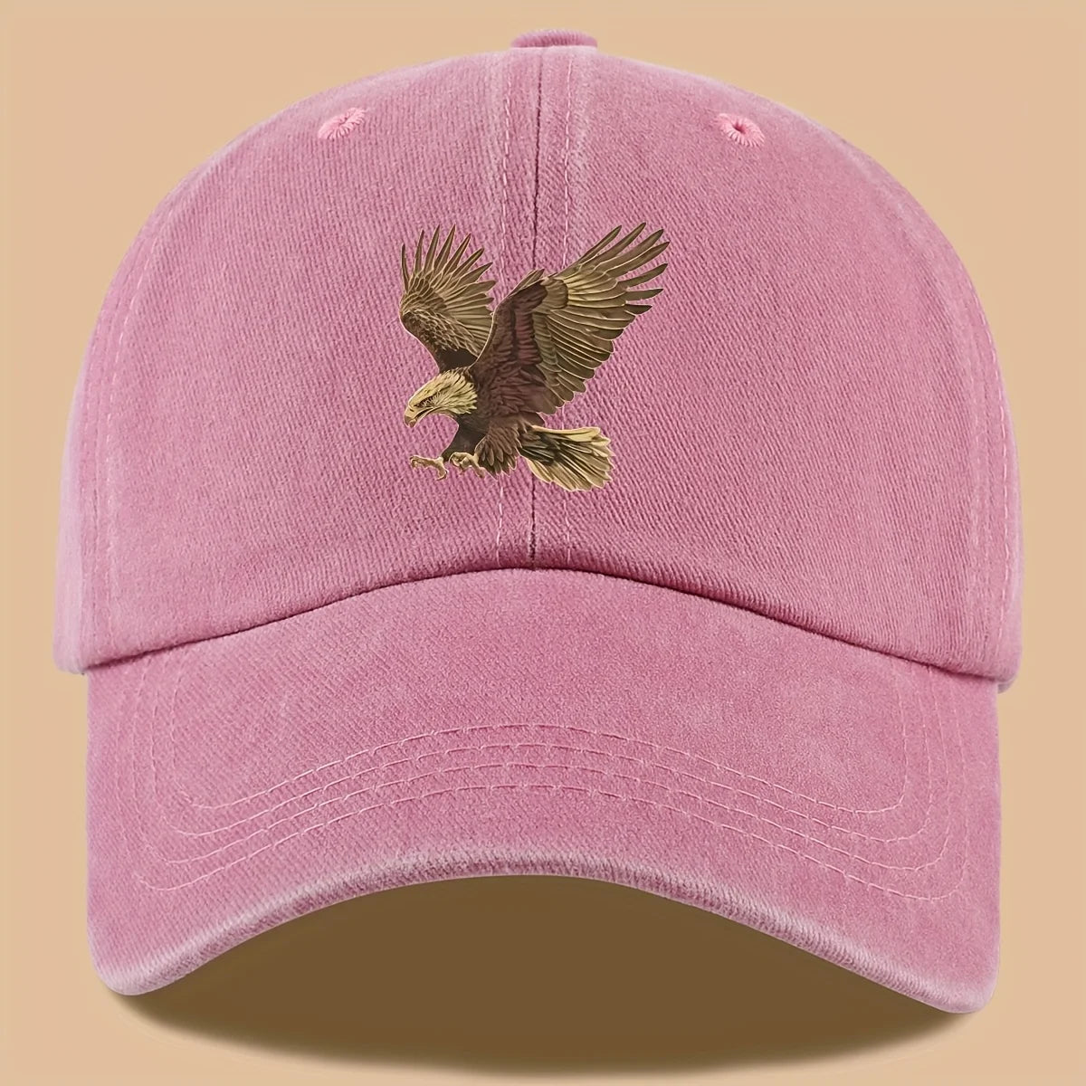 Gorra de béisbol con estampado de águila