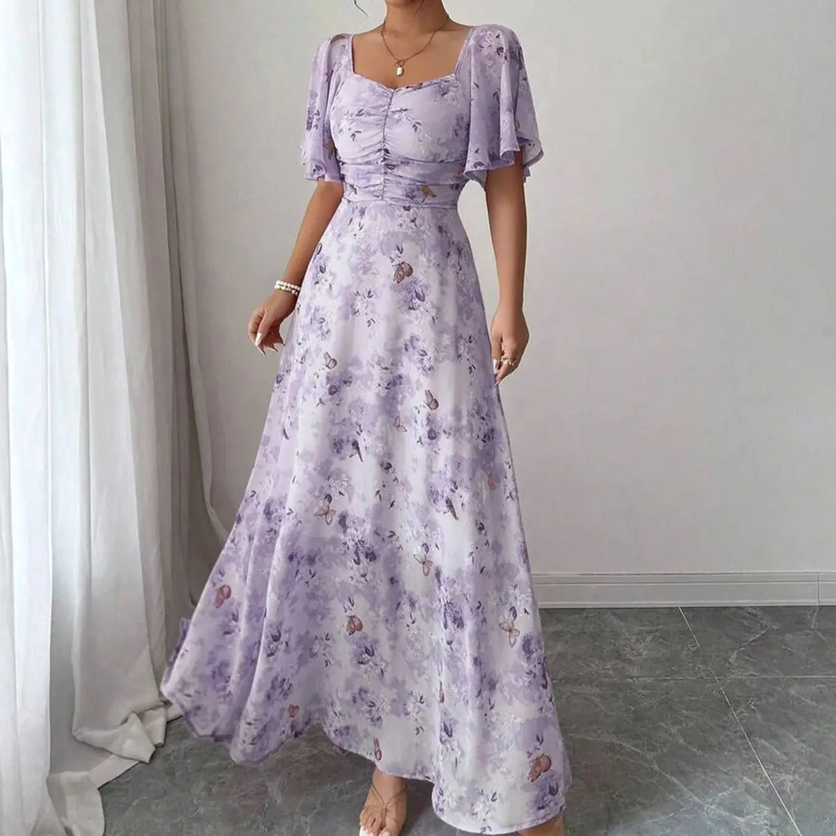 Vestido de mujer dulce estilo francés