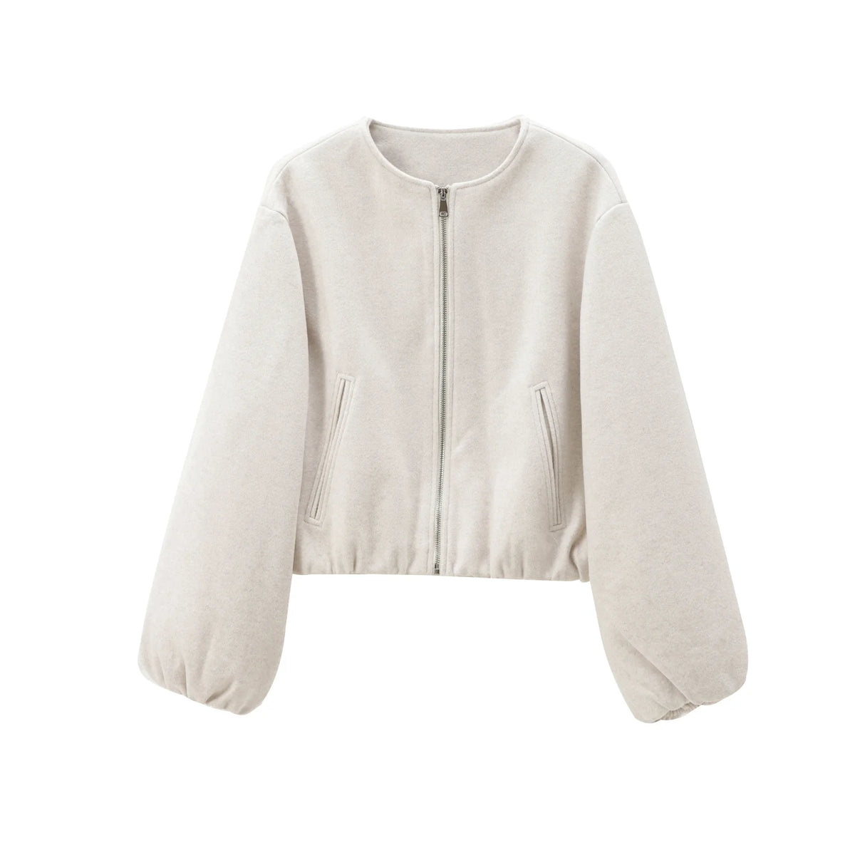 Cazadora deportiva de lana para mujer