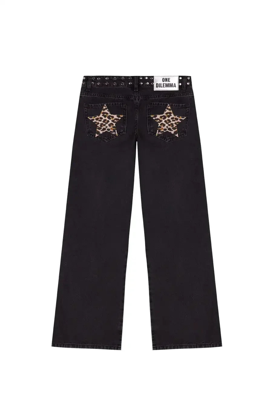 Jeans con Estampado de Estrellas