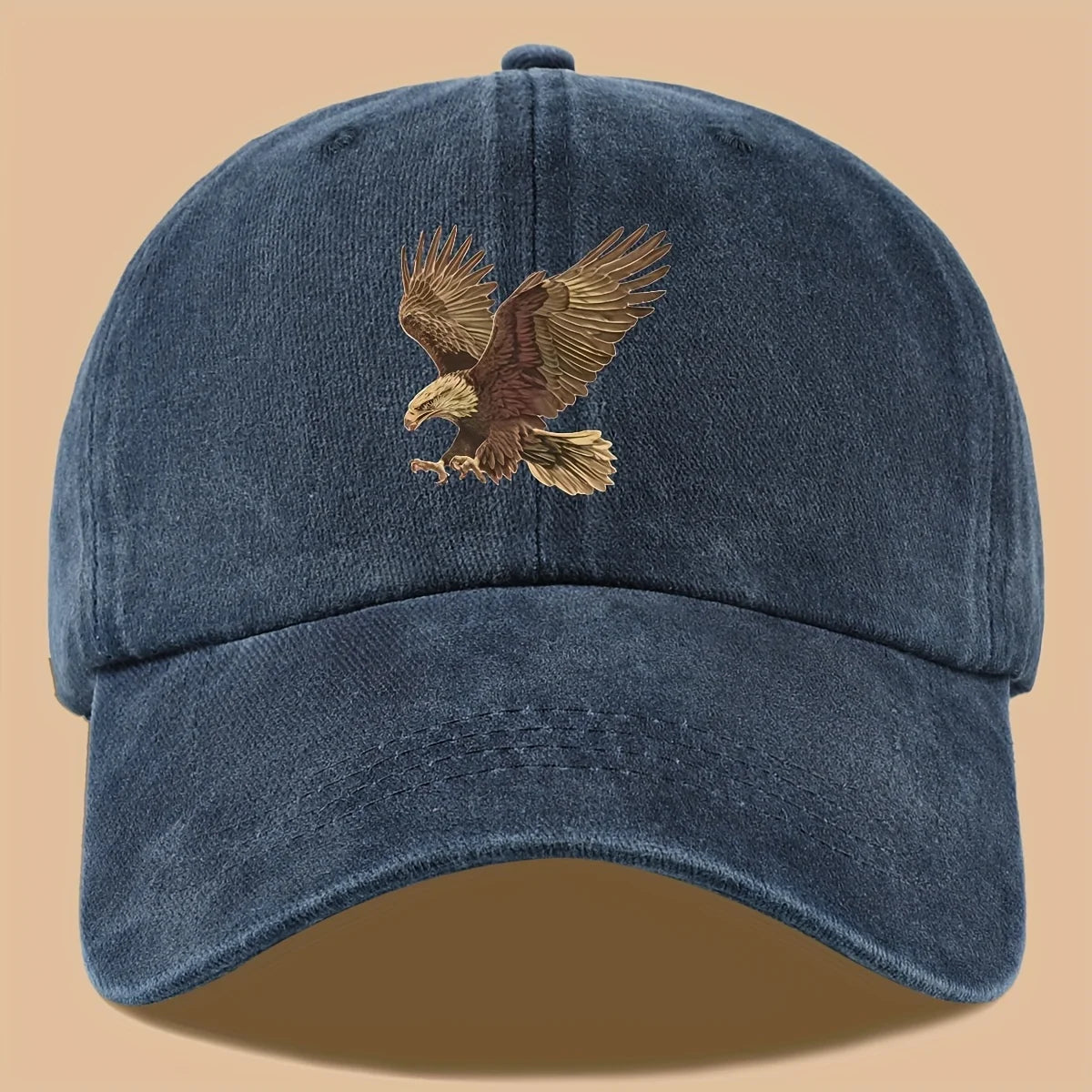 Gorra de béisbol con estampado de águila