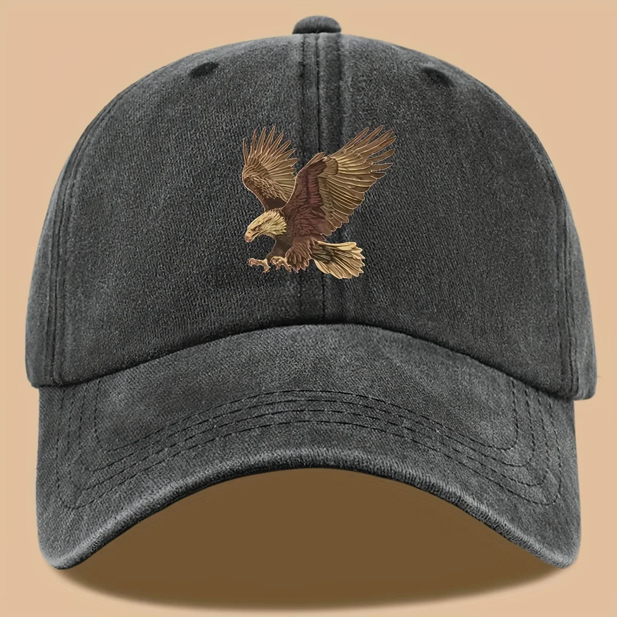Gorra de béisbol con estampado de águila