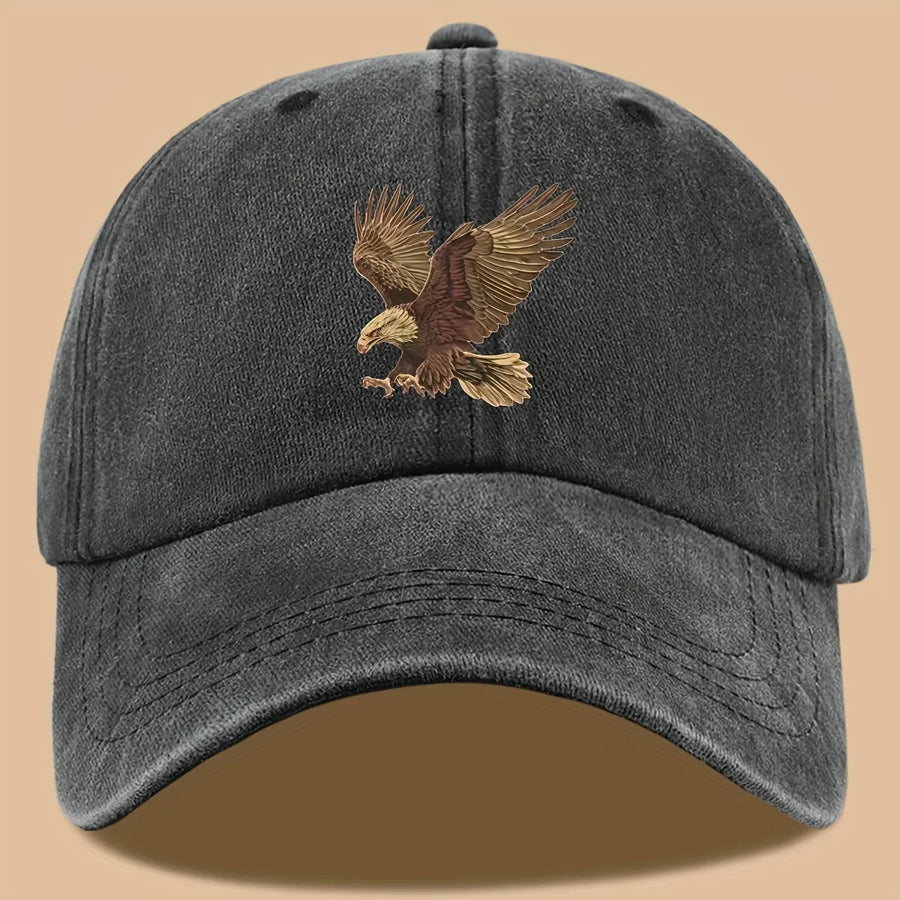 Gorra de béisbol con estampado de águila