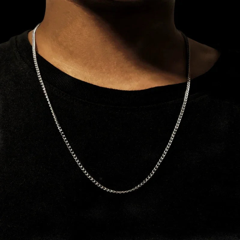 Collar de cadena cubana para hombre