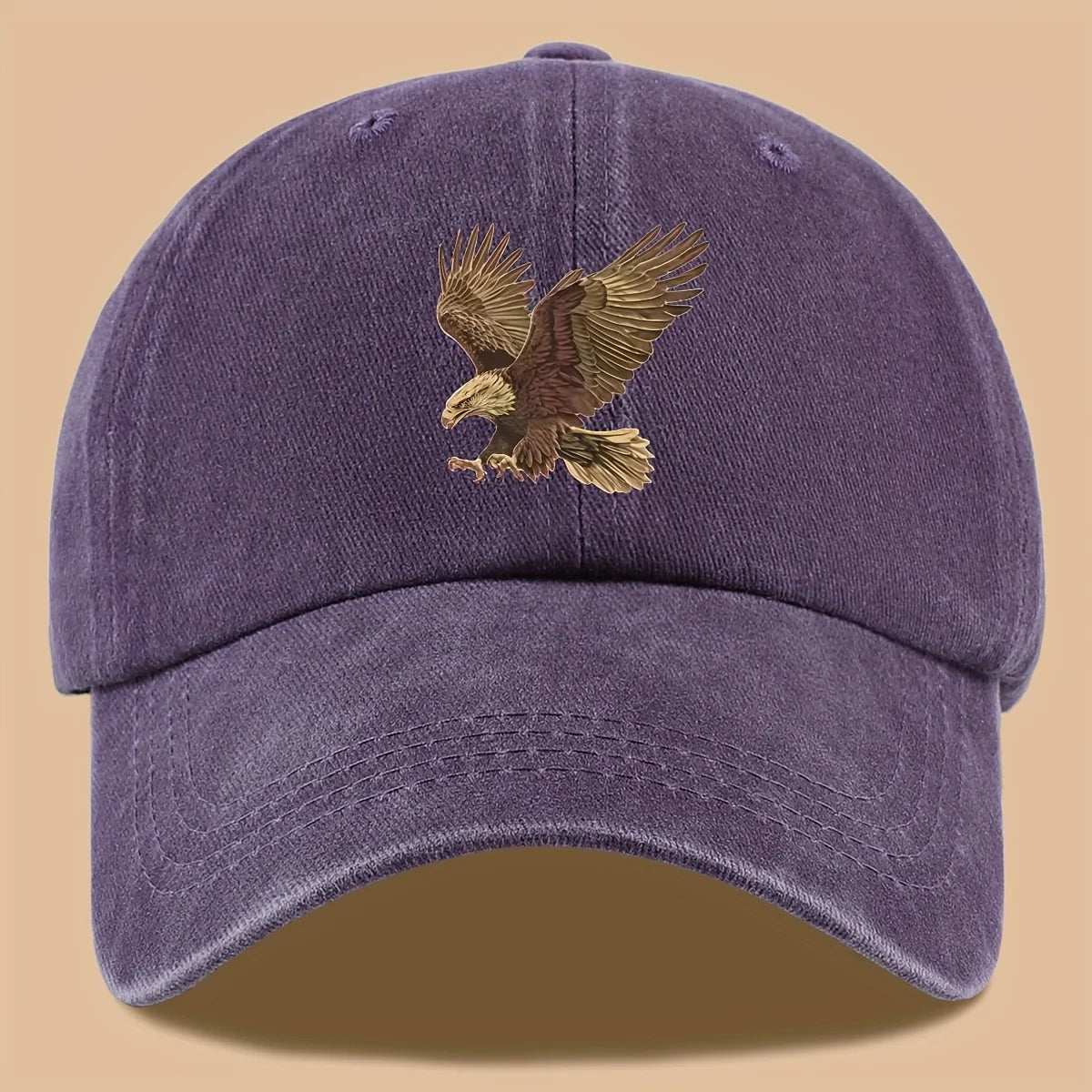 Gorra de béisbol con estampado de águila