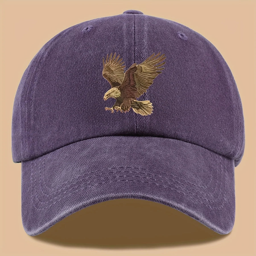 Gorra de béisbol con estampado de águila