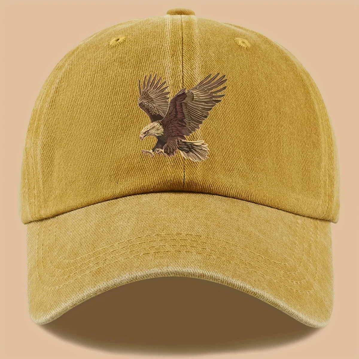 Gorra de béisbol con estampado de águila