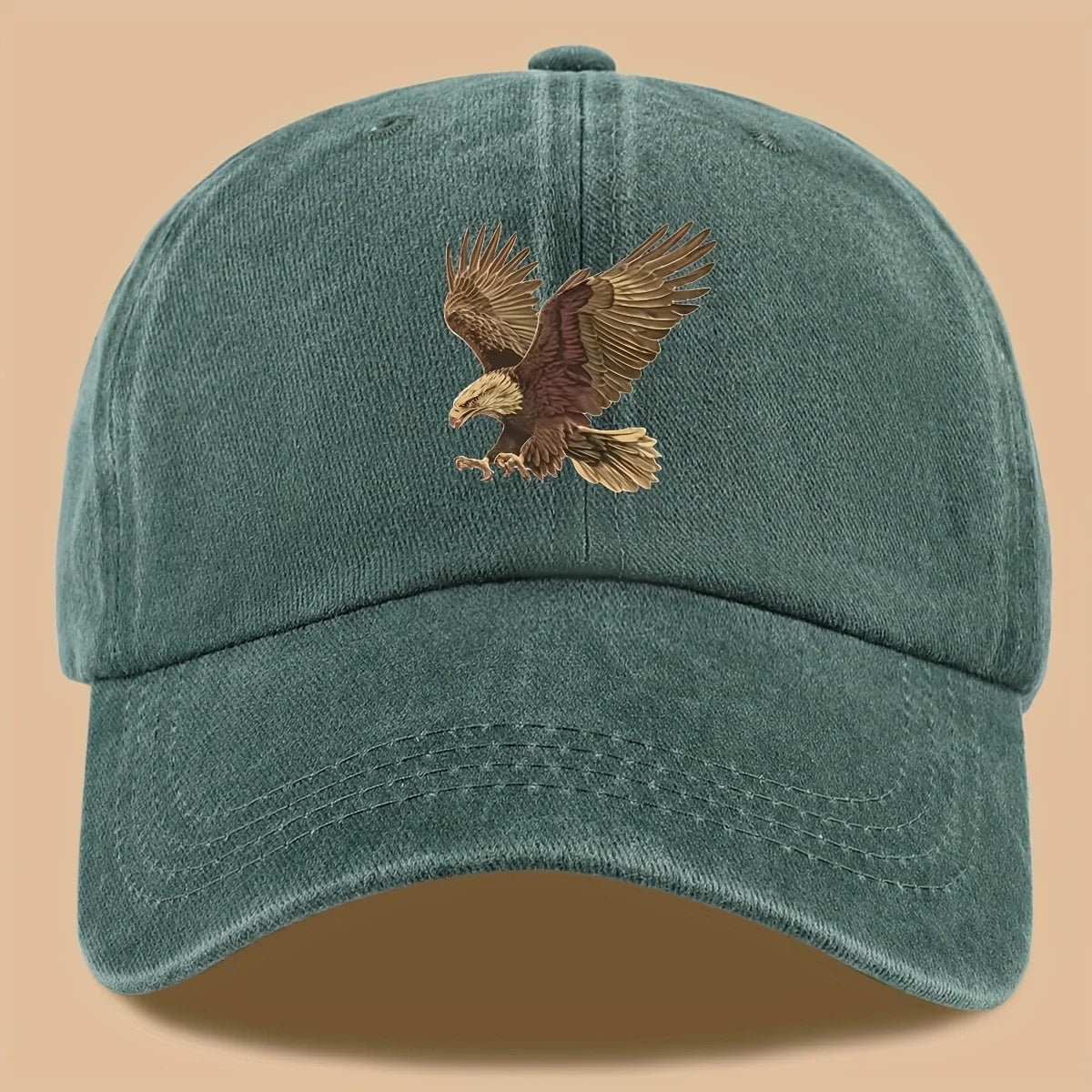Gorra de béisbol con estampado de águila