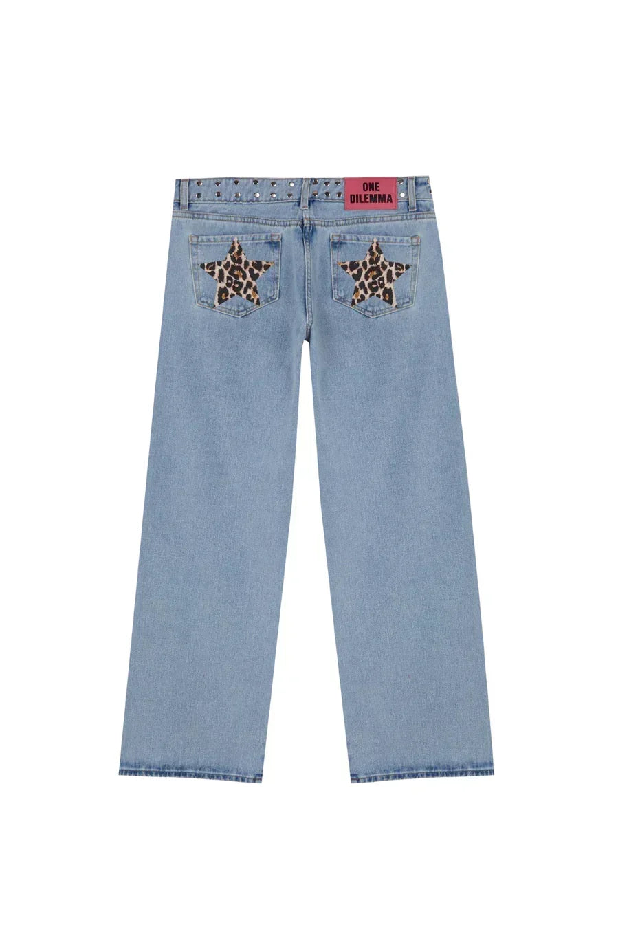 Jeans con Estampado de Estrellas