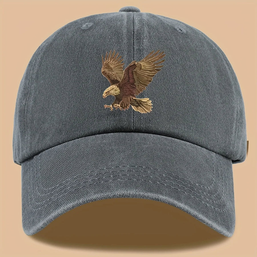 Gorra de béisbol con estampado de águila