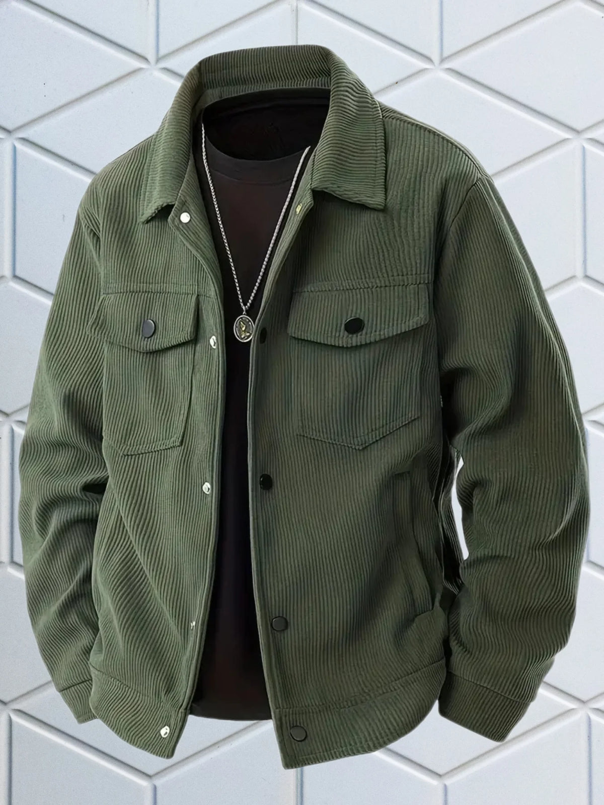 Chaqueta vintage de pana para hombre