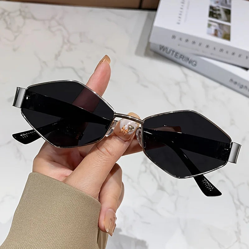 Gafas de sol hexagonales de moda