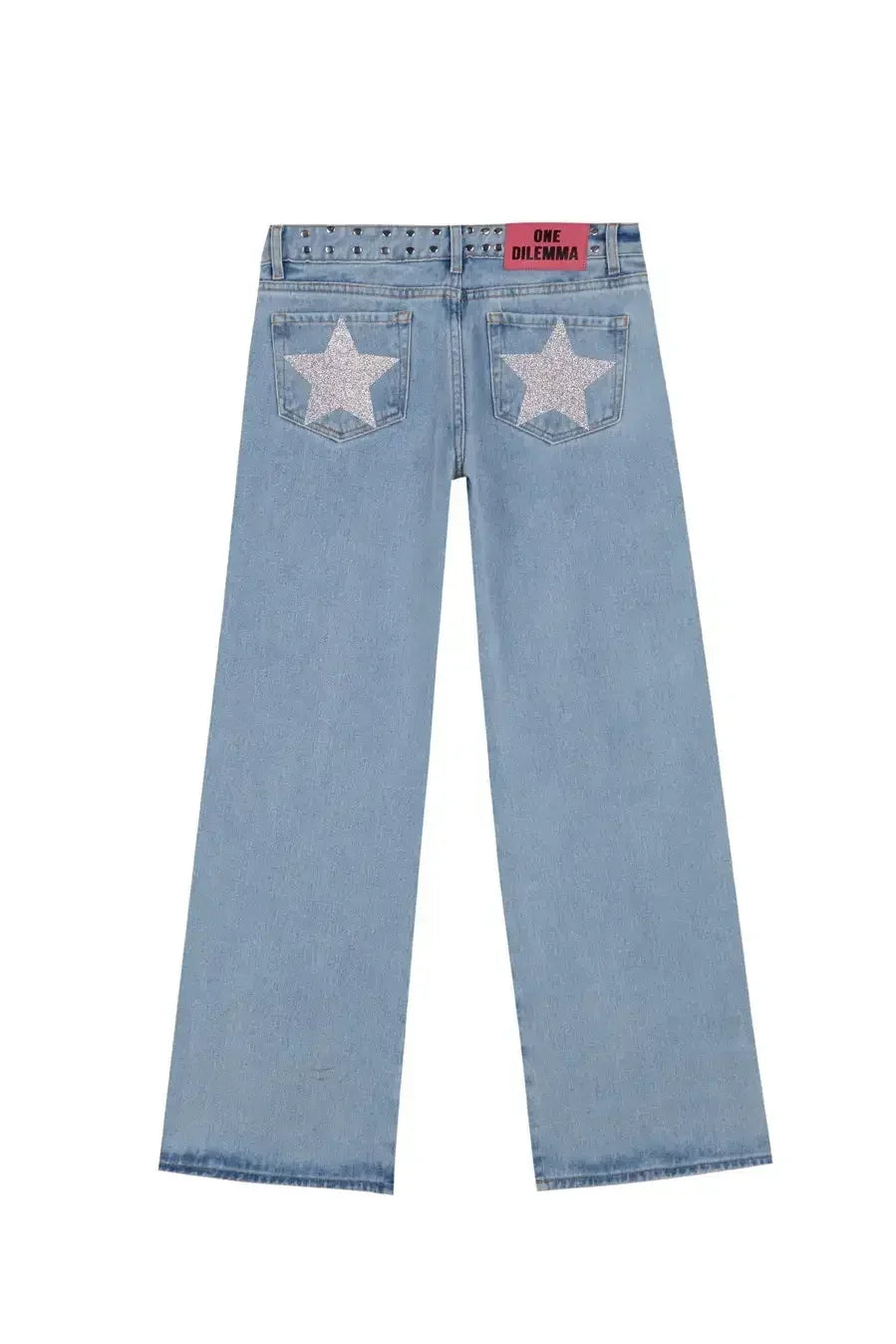 Jeans con Estampado de Estrellas