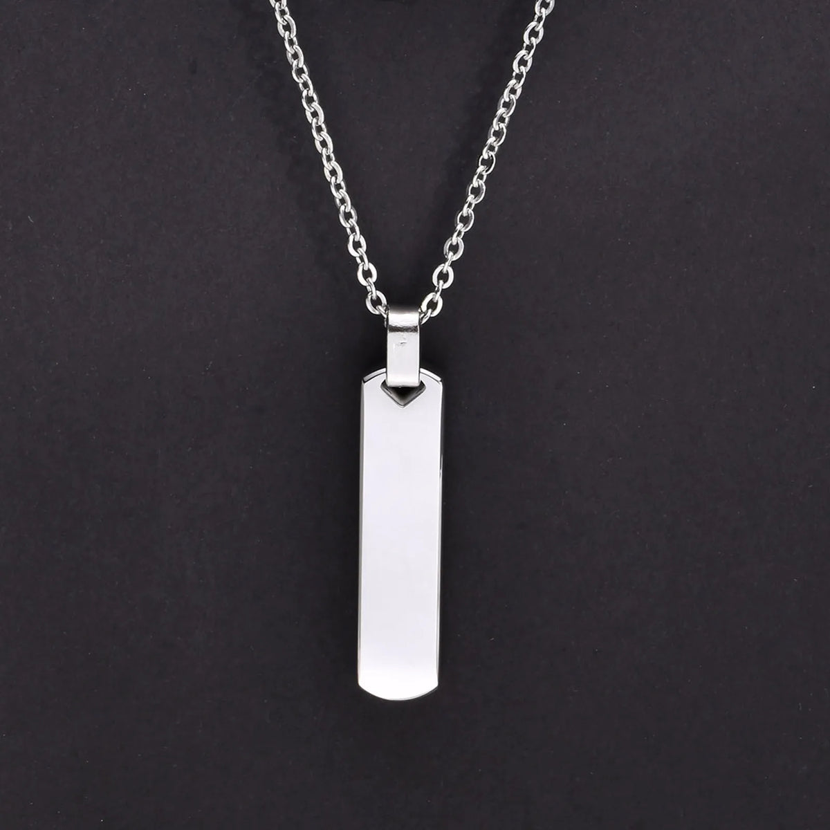 Collar de cadena de cuerda trenzada de acero inoxidable