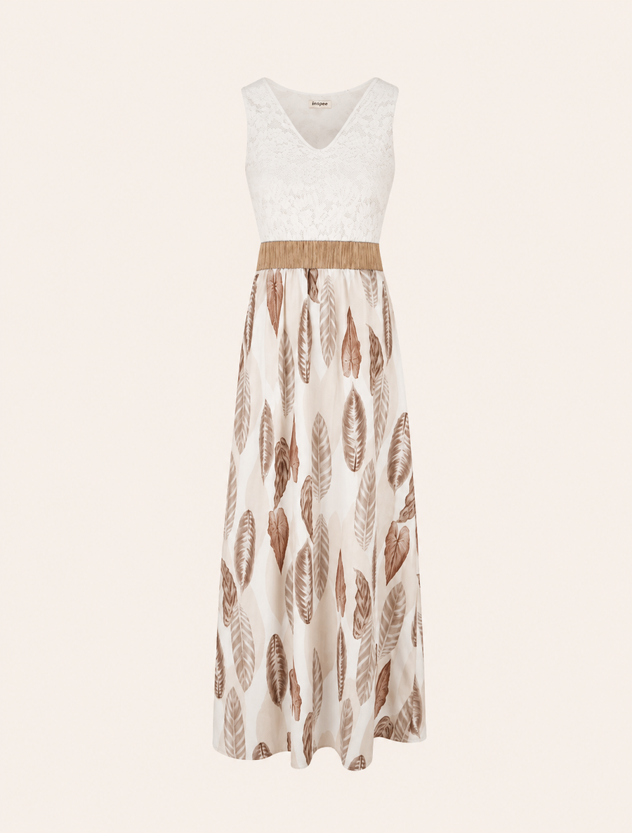 Vestido Largo Elegancia Floral