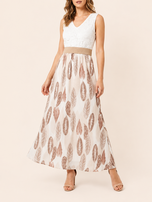 Vestido Largo Elegancia Floral