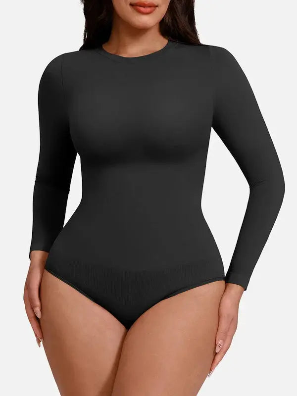 Crostyna® –Body envolvente sin costuras de manga larga